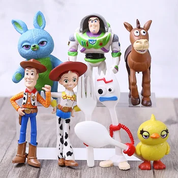 Toy Story 4 Woody, Buzz Lightyear Jessie Napakymppi Forky Ducky Pupu PVC-Luvut Leluja 7pcs/asettaa