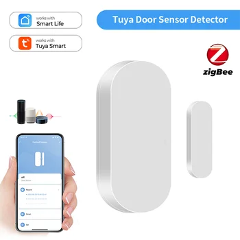 Tuya ZigBee Smart Oven Ikkuna Auki/kiinni-Ilmaisin Anturi Smart Home Security varashälytin Tukea Tuya Smart Life App Ohjaus