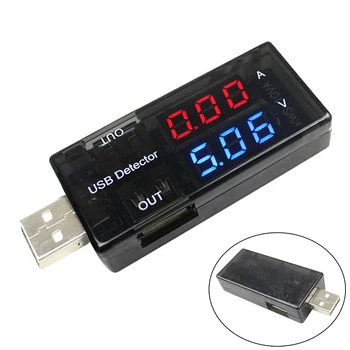 USB-Nykyinen Jännite Testaaja 0A-5A KWS-10VA Digitaalinen mittalaite Kaksinkertainen Taulukon Näyttö Electric Tool Osat
