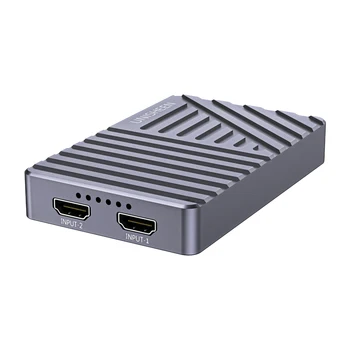 USB3.1 Thunderbolt-Peli-Streaming-Laitteet Live-Lähetys 2160p OBS vMix 4K DUAL HDMI-VIDEO CAPTURE-Kortti Laatikko Grabber-Sovitin