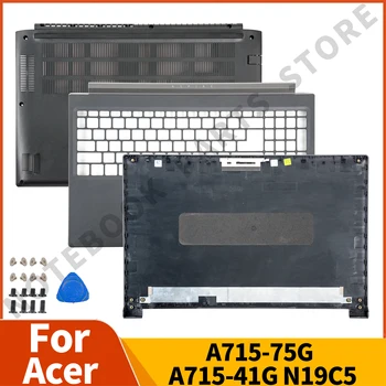 Uusi Alkuperäinen Acer Aspire 7 A715-75G N19C5 Kämmentuki Ylempi Kansi Pohja Tapauksessa Muistikirjan Osien Vaihtaminen Vapaa Ruuvit Harmaa