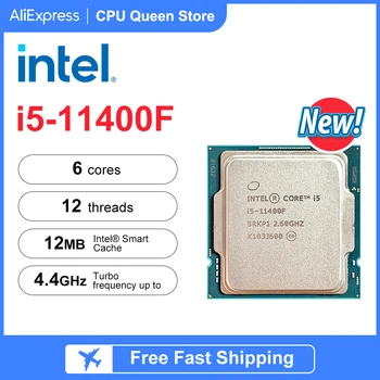 UUSI Intel® Core™ i5-11400F Prosessori 6-ydin-12 säiettä 12M Cache, jopa 4.40 GHz LGA1200, tukee H510 ei tuuletin