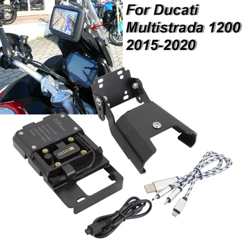 UUSI Moottoripyörä Matkapuhelin Seistä Haltija GPS-Levy Kiinnike Ducati Multistrada 1200 2015 2016 2017 2018 2019 2020