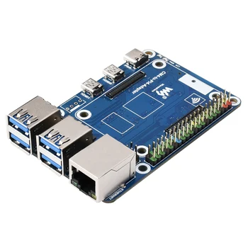 Waveshare CM4 Että Pi4B Expansion Board 4-Tie USB3.0+RJ45 Gigabit Ethernet-Portti CM4 Että Pi4-Sovitin Raspberry Pi 4B Hallituksen