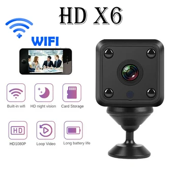 X6 Mini IP-Kamera Wifi-Urheilu HD 1080P-Langaton Turvallisuus Valvonta-Sisäänrakennettu Akku Yö Visio Älykkään Kodin Mikro-Kamerat