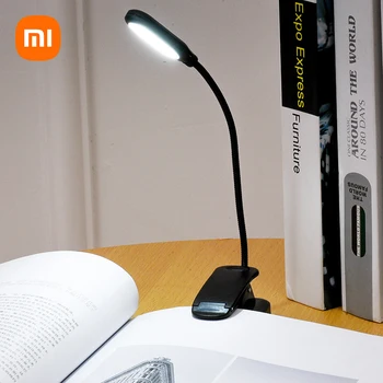 Xiaomi Ladattava Lamppu Suojata Silmän Kirja Yövalo Säädettävä Mini-Clip-On-Pöytä, Lamppu Akkukäyttöinen Joustava Makuuhuone Lukeminen