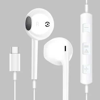 Xiaomi OPPO huawei samsung Langallinen Stereo USB-C C-Tyypin Kuuloke Bass-Nappikuulokkeet Musiikki Urheilu Pelaamista Kuulokkeet mic