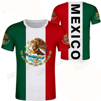 Ylisuuri T-Paita Meksikon Lippu 3d-Tulostaa T-paita, Miesten Muoti T-paidat Lasten Hip Hop-T-paita Top Miesten T-paita Rento Top Poikien T-paita Naiset