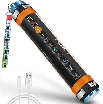 ZK30 USB-Ladattava IP68 Vesitiivis LED Camp Valo Hätä Leiri Kannettava Lyhty Taskulamppu Multi-Functional Magnetic Lamppu