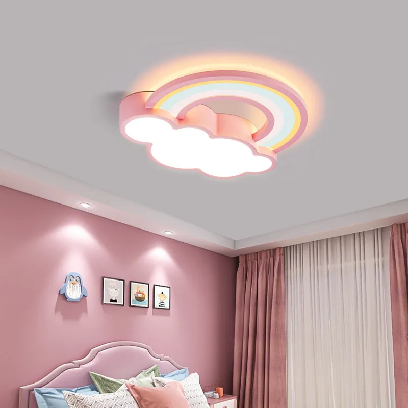 Moderni LED-Sarjakuva Katto Lamppu, Lasten Huone, Valaistus Olohuone Makuuhuone Pilvi Rainbow Hotel Apartment Pohjoismainen Sisustus Valo - 0