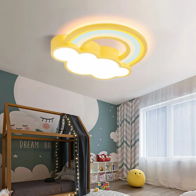 Moderni LED-Sarjakuva Katto Lamppu, Lasten Huone, Valaistus Olohuone Makuuhuone Pilvi Rainbow Hotel Apartment Pohjoismainen Sisustus Valo - 2