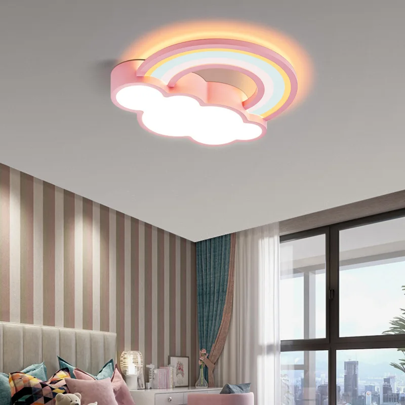 Moderni LED-Sarjakuva Katto Lamppu, Lasten Huone, Valaistus Olohuone Makuuhuone Pilvi Rainbow Hotel Apartment Pohjoismainen Sisustus Valo - 5