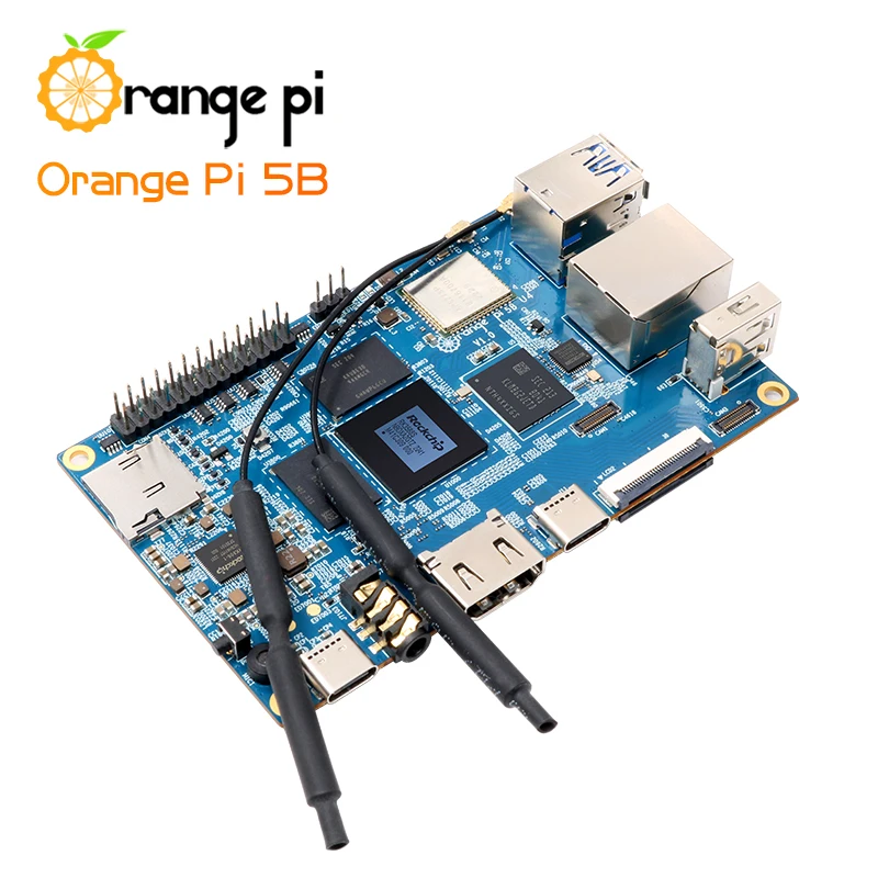 Orange Pi 5B 16G256G+5V4A Tyyppi-C-virtalähde,RK3588S WIFI+BLE Oranssi Pi 5 B Development Board Yhden piirilevyn Tietokone Mini PC Kit - 3