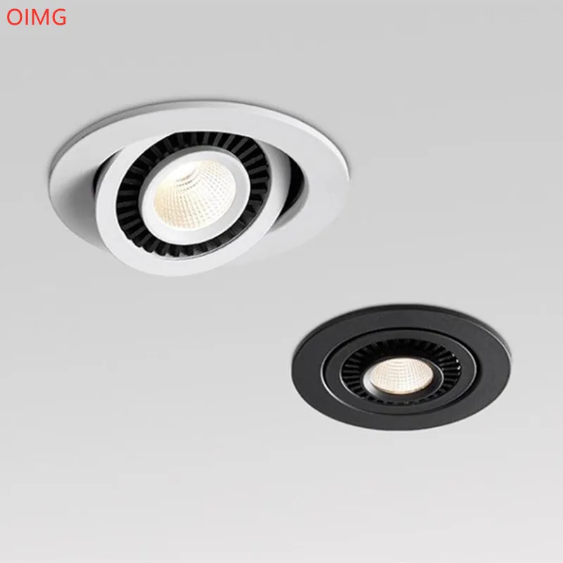 Upotettava Himmennettävä LED Downlights 360 Asteen Kierto Säädettävä 7W/9W12W/15W20W24W Katto Lamppu Spot Light Kodin valaistus - 0