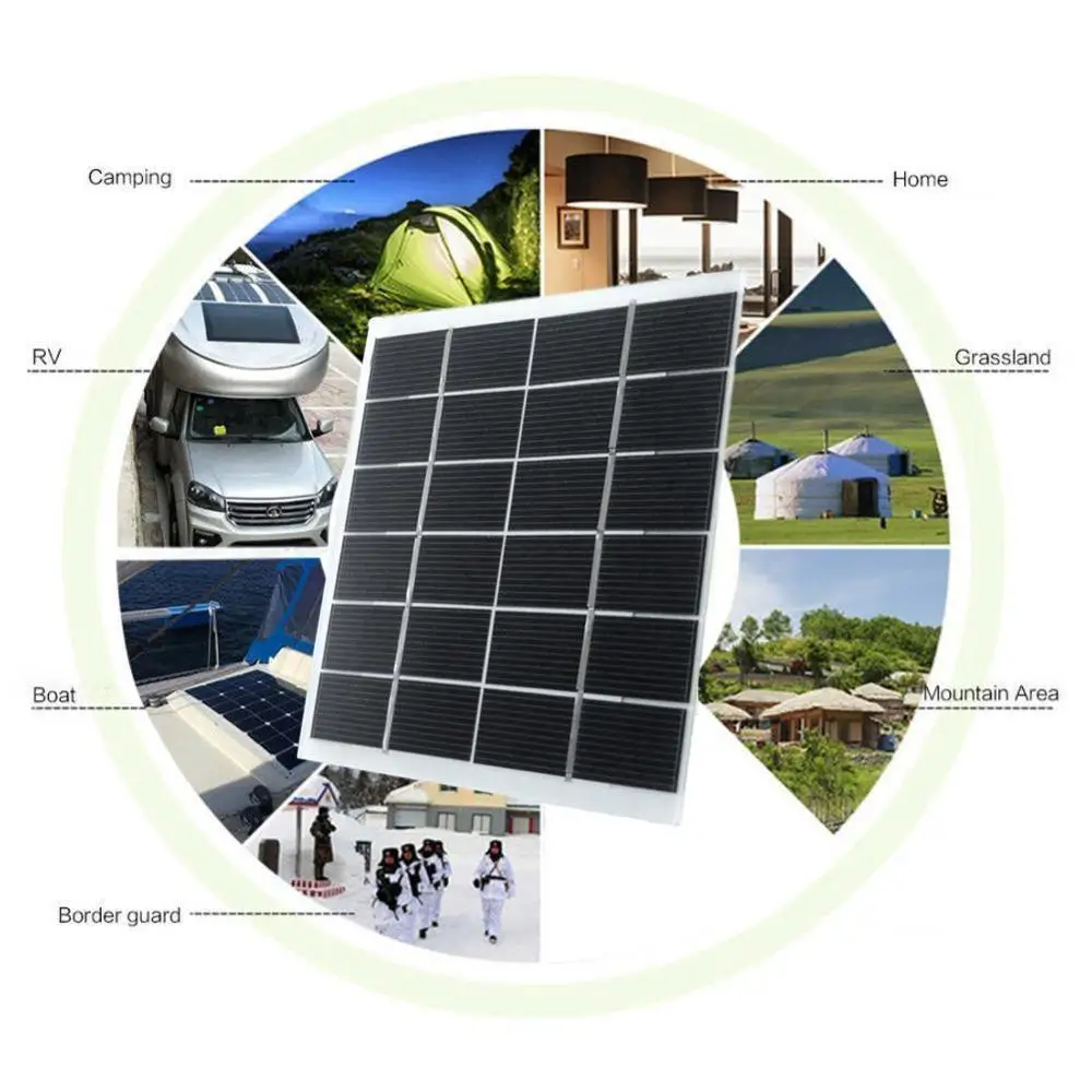 6v 2w Mini aurinkopaneeli Ulkouima-Camping Yksikiteisiä aurinkopaneeli Diy Pieni sähköntuotanto-Työkalu - 1