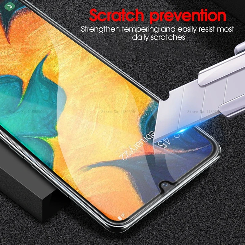 9D Kaareva Karkaistu Lasi Samsung Galaxy A30 A50 M30 M20 M10-Screen Protector Samsung A7 A8 A9 Plus-2018 Suojaava Lasi - 2