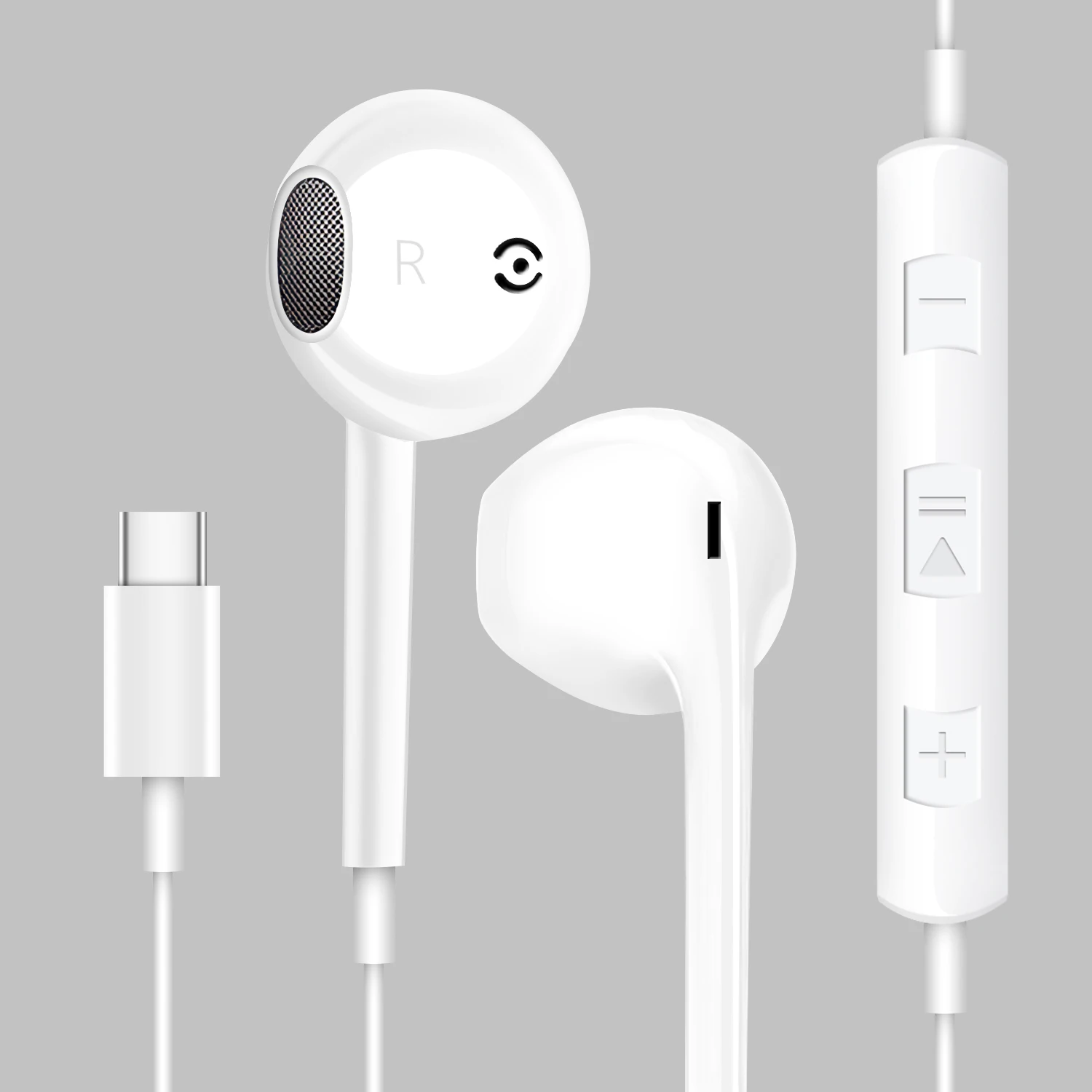 Xiaomi OPPO huawei samsung Langallinen Stereo USB-C C-Tyypin Kuuloke Bass-Nappikuulokkeet Musiikki Urheilu Pelaamista Kuulokkeet mic - 0