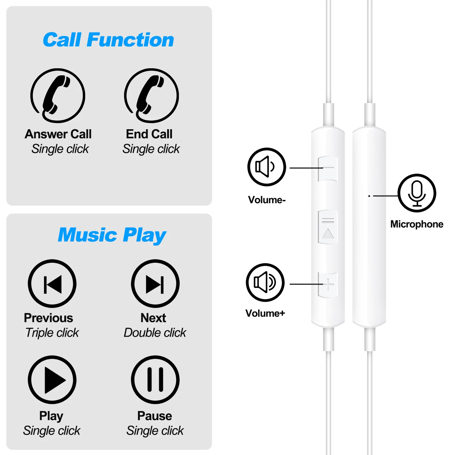Xiaomi OPPO huawei samsung Langallinen Stereo USB-C C-Tyypin Kuuloke Bass-Nappikuulokkeet Musiikki Urheilu Pelaamista Kuulokkeet mic - 1
