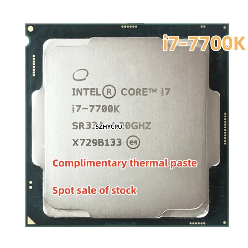 Intel Core i7-7700K i7-7700K 4.2 GHz Käytetään Neliytiminen Kahdeksan Kierre CPU Prosessori 8M 91W LGA 1151 - 0