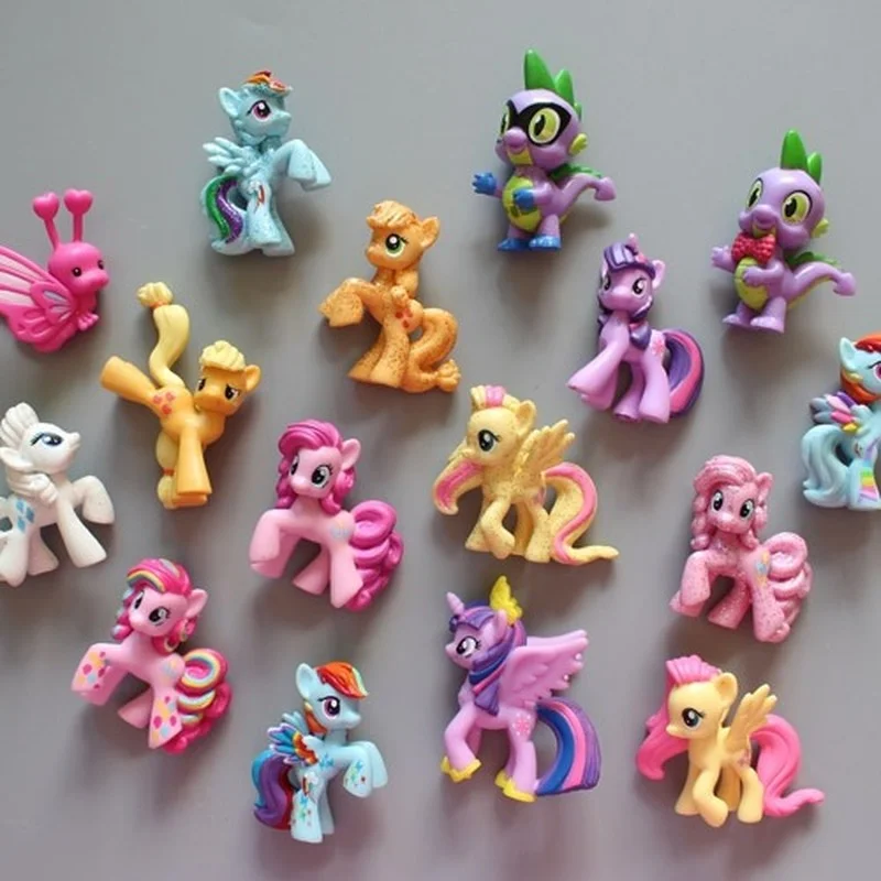 Hasbro My Little Pony Luvut Söpö Kawaii Rainbow Dash, Applejack Harvinaisuus Fluttershy Pinkie Pie anime kuva Leluja Lapsille Lahjoja - 0