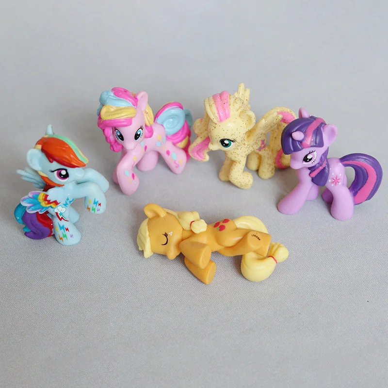 Hasbro My Little Pony Luvut Söpö Kawaii Rainbow Dash, Applejack Harvinaisuus Fluttershy Pinkie Pie anime kuva Leluja Lapsille Lahjoja - 2