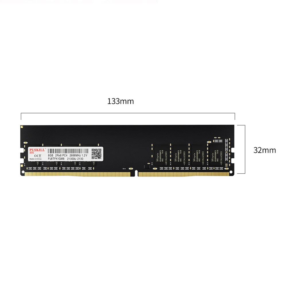 PUSKILL Memoria Ram DDR4 4GB 8GB 16GB 2400mhz 2133 2666mhz UDIMM PC Korkean Suorituskyvyn Työpöydän Muisti - 5