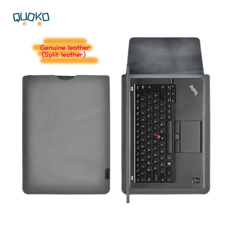 Saapuminen myynti ultra-ohut super slim hiha pussi kansi,Aitoa nahkaa laptop hihassa tapauksessa Lenovo Thinkpad X1 Carbon 2018 - 1