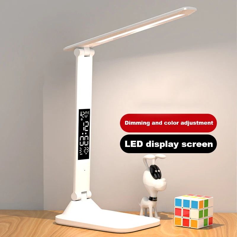Led-Silmien Suojaus Pöytä, Lamppu Opiskelija-Asuntola Oppimisen Latauksen Taitto Smart Makuuhuone Kirjanmerkki Kirjojen Lukeminen Kevyt USB-Valo - 0
