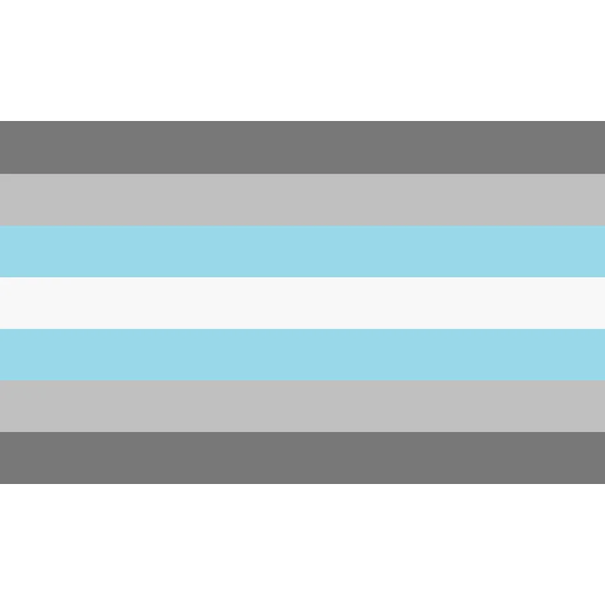 Demiboy Pride-Lippu 3x5 Fts LGBTQIA Demi Mies Sukupuoli - 0