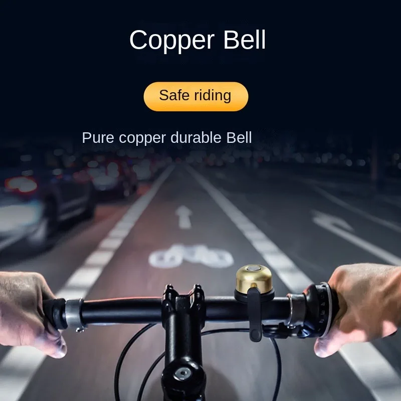 Klassinen Messinki Pyörä Bell Varten Apple AirTag Tapauksessa Vedenpitävä Bike Mount Polkupyörän Bell Air Tag GPS Tracker Alla Pyörä Bell Haltija - 5