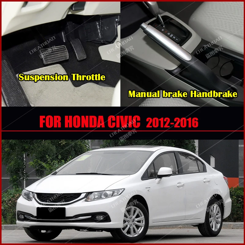 Auton matot varten Honda Civic 2012 2013 2014 2015 Custom auto jalka Pads auto matto kattaa - 1